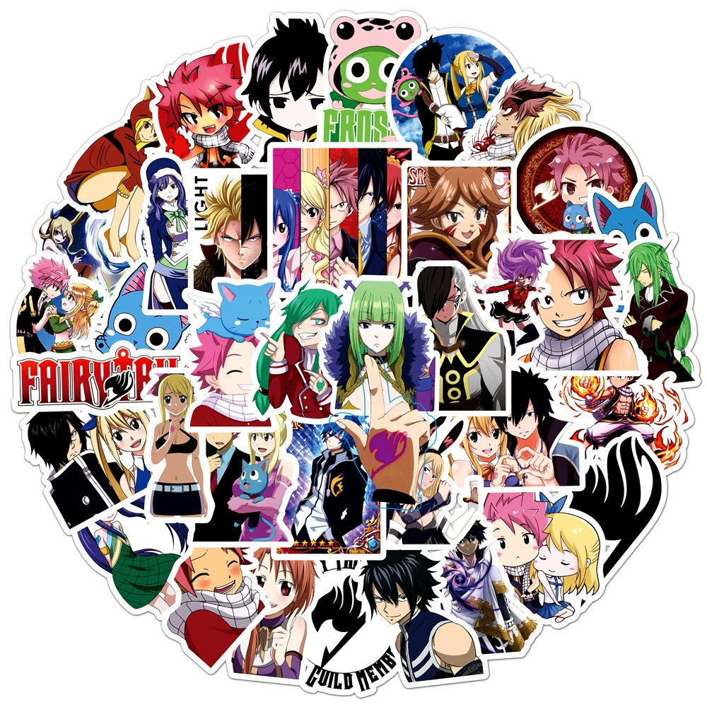 50 FAIRY TAIL Fairy Tail Caddy Patching Patching Luggage Capital Capital Mobile Phone Body Waterproof Sticker