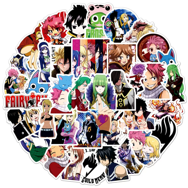 50 FAIRY TAIL Fairy Tail Caddy Patching Patching Luggage Capital Capital Mobile Phone Body Waterproof Sticker