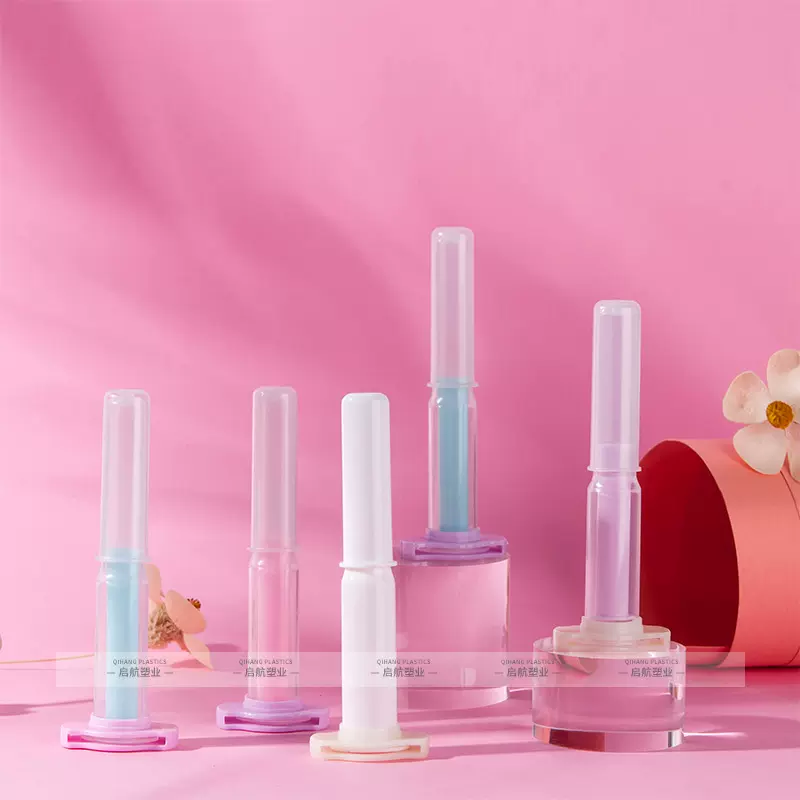 厂家批发扁管卡口医药器透明塑料瓶 ABS材质带垫圈扁管卡口塑料瓶