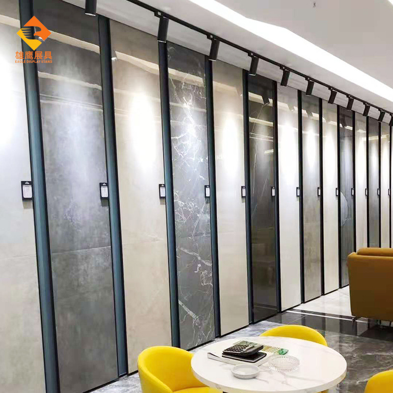 展柜瓷砖展示架锁墙上样展具收边木地板批发展架壁挂式货架免钉