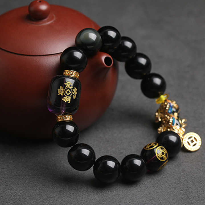 대형 14mm 흑요석