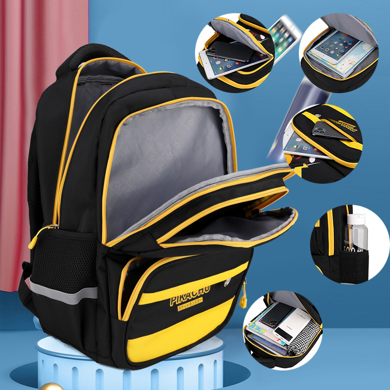 Una Generación de peces naturales niños tire de varilla bolsa 9-14 años mochila de dibujos animados transfronteriza para fines especiales