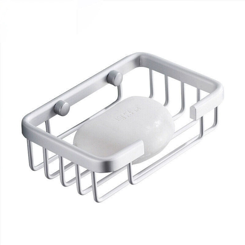 Soap Holder Space Aluminum & Stainless Steel, Wall Basket 12.8×8.3×3.5 / 11×8×3 cm