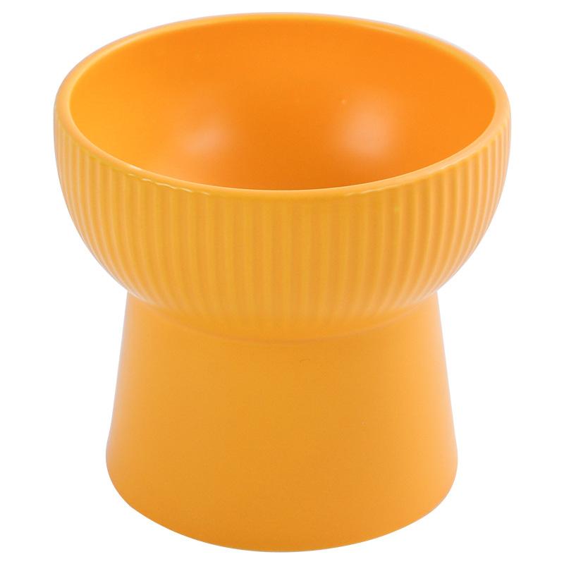 Nuevo gato tazón cuello protección en línea celebridad tazón de cerámica protección del cuello anti-negro barbilla tazón de agua lindo gato cuenca suministros para mascotas