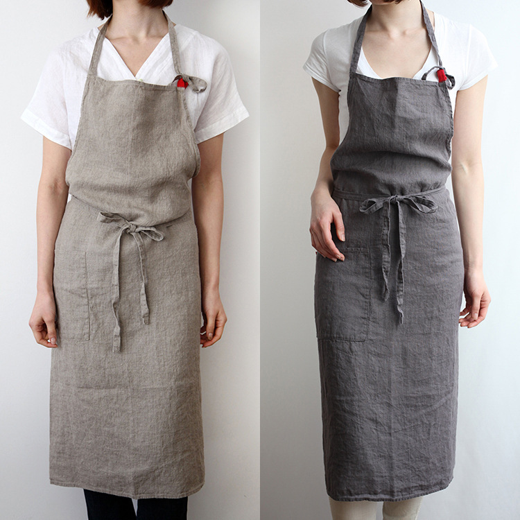Cross-Border Ins Japanese Linen, Cotton and Linen Lace-Up Apron Dress Art Men's and Women's Work Hip Apron 100*100 Cross-Border Ins Japanese Linen, Cotton and Linen Lace-Up Apron Dress Art Men's and Women's Work Hip Apron 100*100