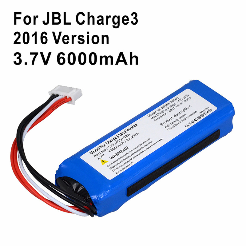 For JBL Charge3 2016version speaker battery GSP1029102A 3.7V6000mAh