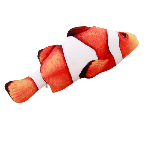 Creative Simulation Fish Pet Cat Toy Catnip Fish Funny Stick Cat Doll Doll Pillow Manufacturer Wholesale