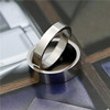 Fashionable trend universal ring stainless steel suitable for men and women, Korean style, simple and elegant design