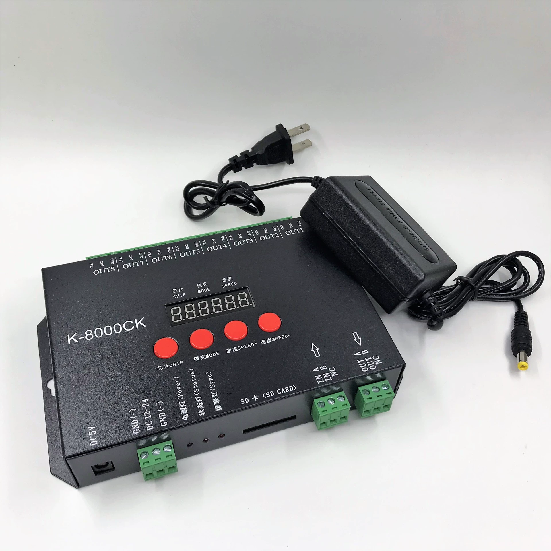 LED controller, light source for programming
