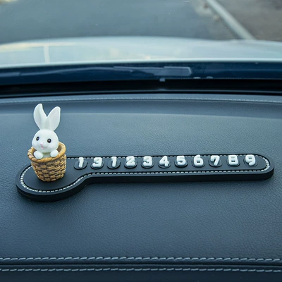 Temporary Car Parking Number Plate, Phone Nömrəli dayanma kartı - basket-bunny