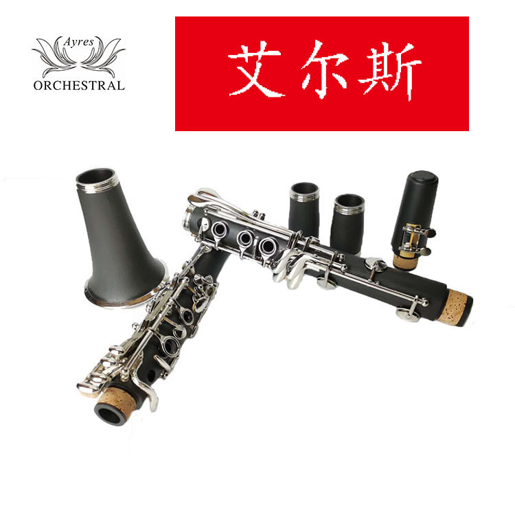 Factory delivery drop B clarinet musical instrument beginner grade adult musical instrument black tube clarinet