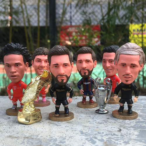 Football fans Real Madrid C, Lewandowski, Messi, Neymar Salah gift star doll, play doll, hand model