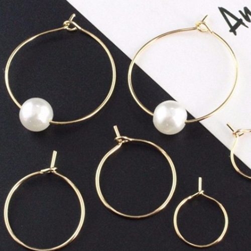 A DIY jewelry accessory with bead nine-character earring hoop, small circle nine-character earring accessory with multiple specifications and colors