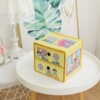 Table foldable storage system, cloth, handheld storage box