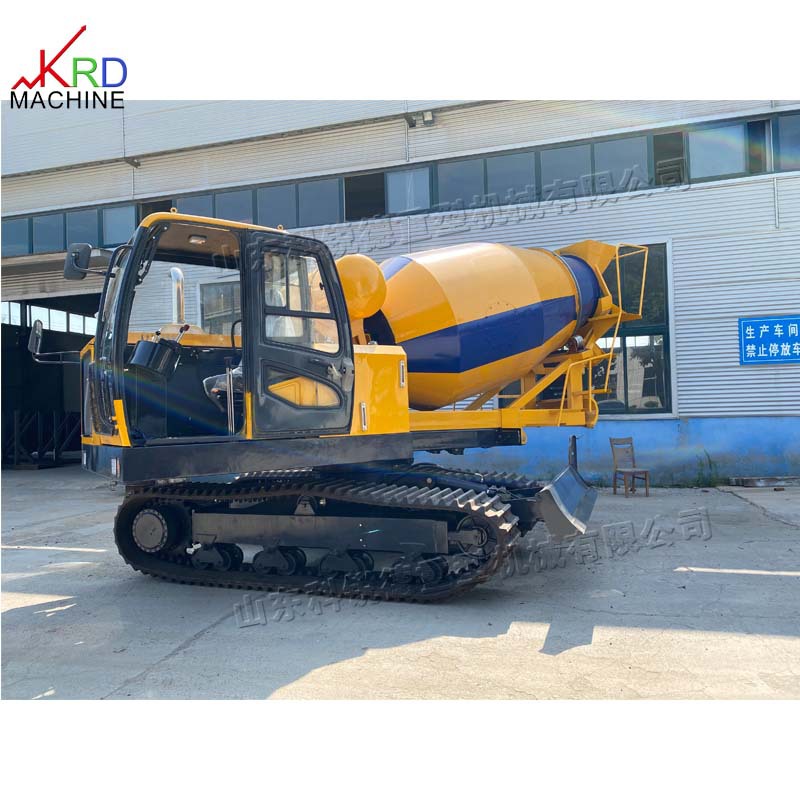 混凝土履带运输车 工程建筑施工砂浆搅拌车 5立方搅拌运输设备