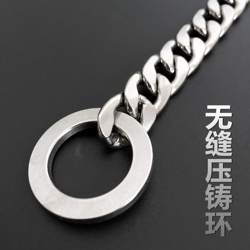 304 stainless steel P chain collar, Luxion flat welding polishing, non-slip training dog collar, wholesale dog collar