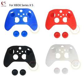 适合XBOX Series X手柄保护壳套 Series S手柄硅胶套带8点胶帽