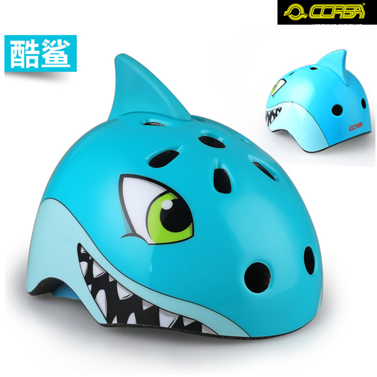 Casco de seguridad para niños CORSA cool kidsren's animal cartoon cross-border casco de bicicleta patinaje sobre ruedas balance kart.