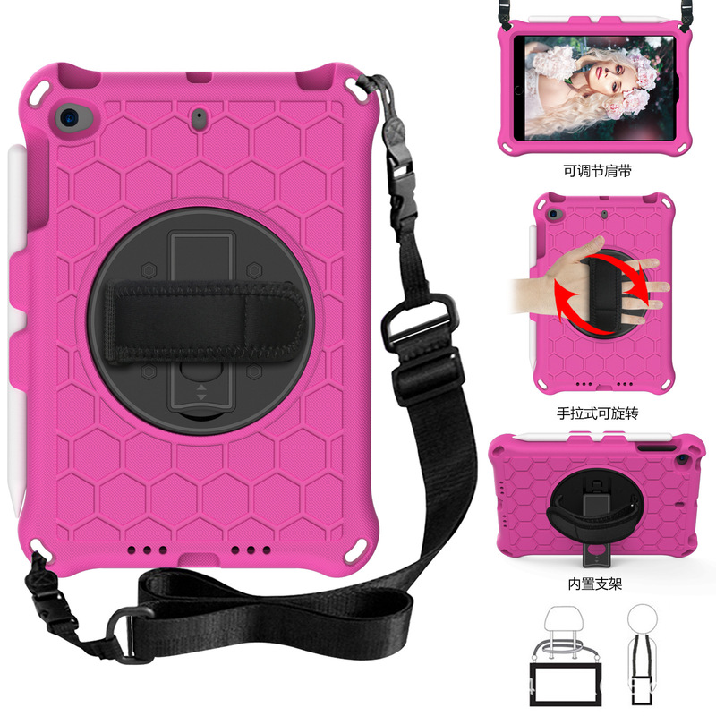 Suitable for iPad Tablet Protective Case Mini 3 Drop-resistant 4 Hand Strap Stand Mini5 Case EVA Suitable for iPad Tablet Protective Case Mini 3 Drop-resistant 4 Hand Strap Stand Mini5 Case EVA