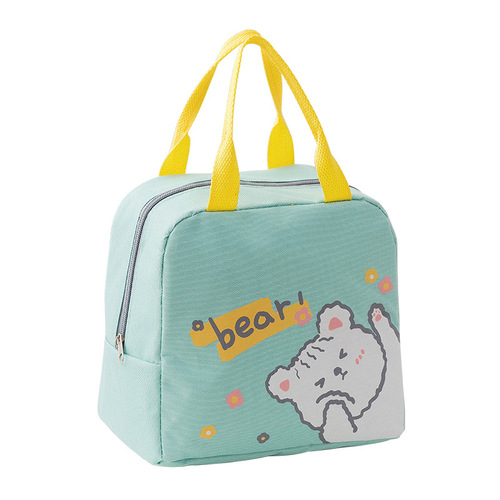 New ins style cartoon lunch bag bento bag oxford cloth lunch box bag thermal bag aluminum film portable cross-border wholesale