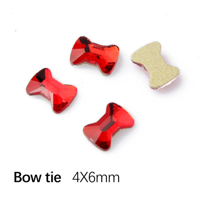 4x6mm 빨간 나비 넥타이