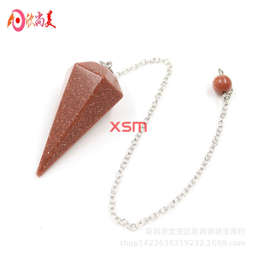 Natural water, hexagonal crystal, pendant, European style, for import, Aliexpress