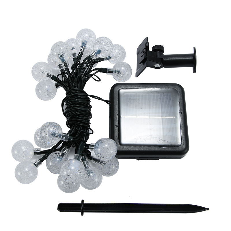 LED bola de la burbuja solar cadena de luz solar led luz intermitente cortina de luz internet celebridad luz de la habitación