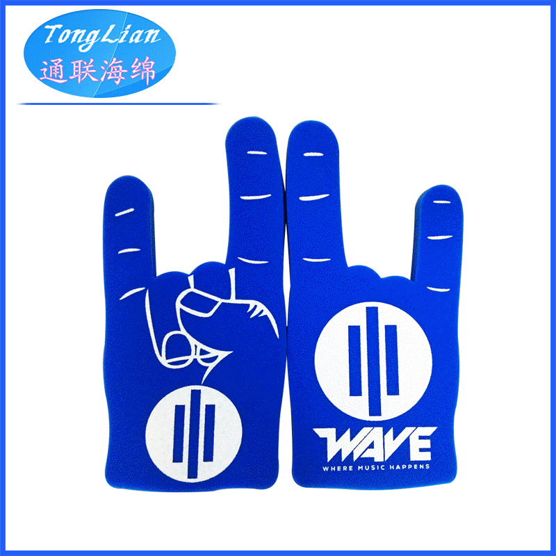 蓝色 pu海棉海绵手掌海绵手指 南通记忆海绵 海绵工艺品