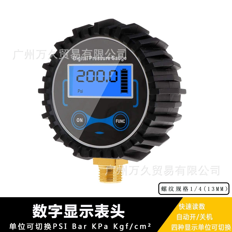 Надувание давления в шинах цифровой дисплей измерительная головка цифровой дисплей большой экран 0,1PSI точное измерение воздушной среды медь