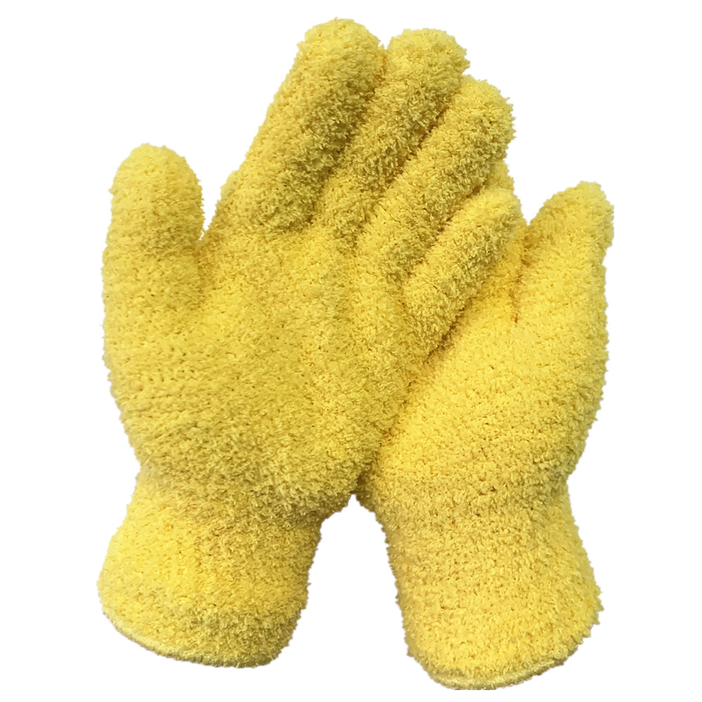Guantes de microfibra para quitar el polvo de Amazon, guantes de lana coral, guantes para limpieza de coches, guantes de media lana para mayor comodidad.