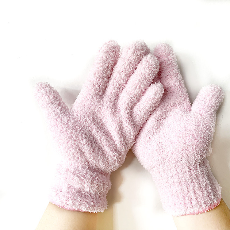 Guantes de microfibra para quitar el polvo de Amazon, guantes de lana coral, guantes para limpieza de coches, guantes de media lana para mayor comodidad.