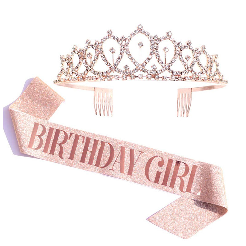 Birthday Girl Rose Gold set