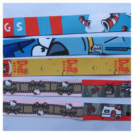 定制图案织带热转印织带挂脖带工作证挂带展会挂带水壶带印图片带