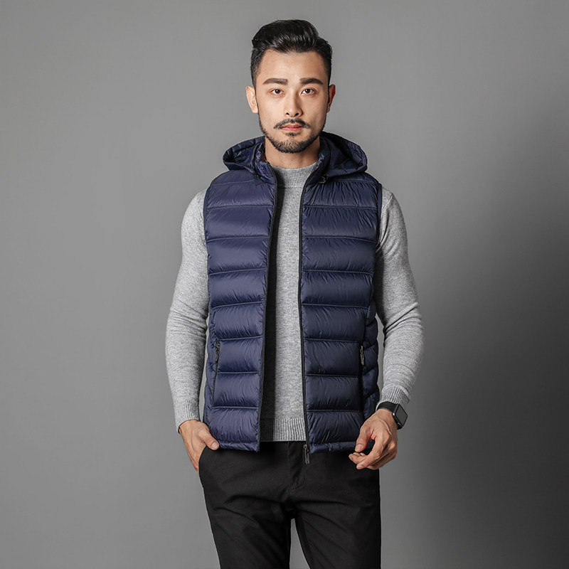 Chaleco acolchado de algodón para hombre — cálido, ligero, estilo casual corto, moda de invierno