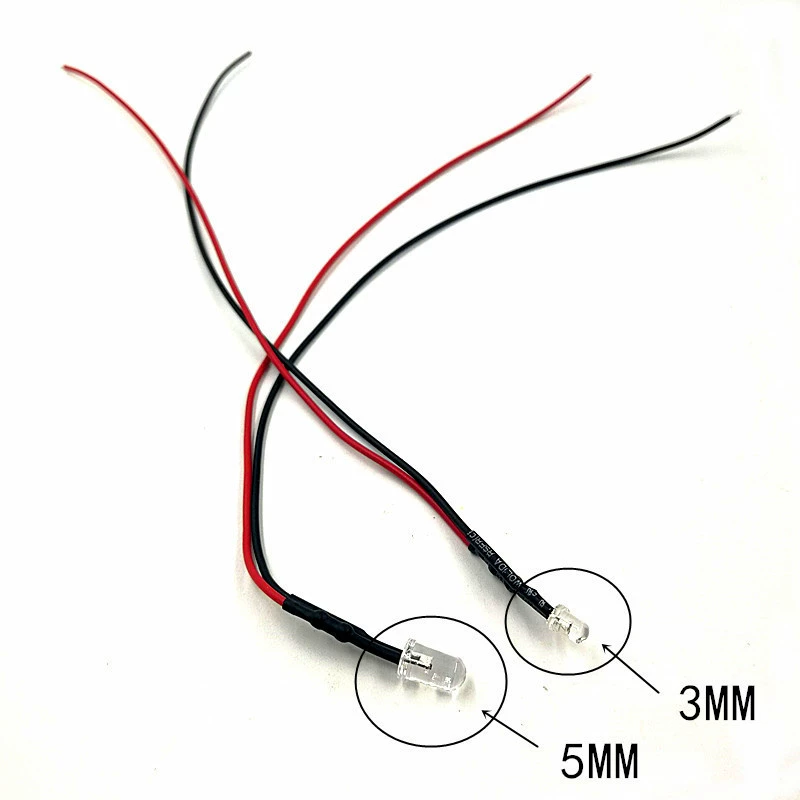 Светодиодная линейка 5 мм для сварки/освещения 3V/6V/12V/24V, светодиоды LED, длина линии 12 вольт 20 см