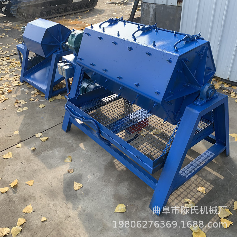 陈氏机械 铁管除锈去毛刺光饰机 倒角震动抛光机 六角滚筒研磨机