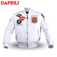 秋冬季美式飞行员夹克男ma1美国空军刺绣棒球服二战复古加绒外套