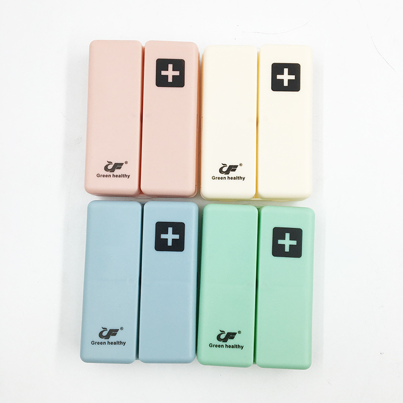 Compartimento magnético plegable caja de la píldora Estilo nórdico 7 rejilla caja de la salud para una semana hogar portátil imán plegable caja de la píldora