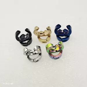 Stainless Steel Ear Clip Hip-Hop Men's Fashion Korean Style Distinctive Ear Clip Earrings Stud
