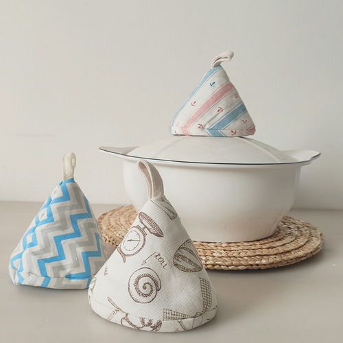 Insulated pot handle, home fabric triangular insulated pad, pot cap, lid clip, enamel pot insulated handle