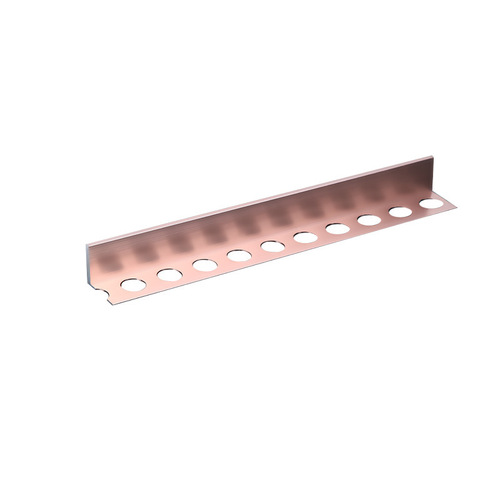 Edge stripping for tile height differences without water barrier, bathroom metal finishing strip, diamond-shaped sunken shower room