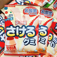 批发 日本进口萨可爱手撕糖UHA悠哈味觉糖乳酸菌味软糖儿童小零食