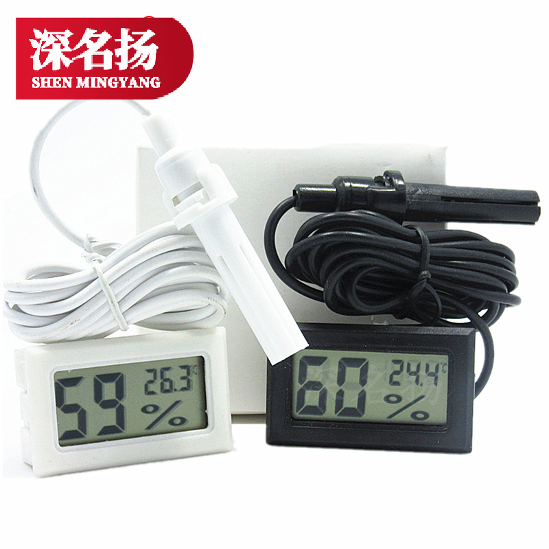 厂家直供 嵌入式温湿度计 FY-12 电子湿度计 数字温湿度计 带探头