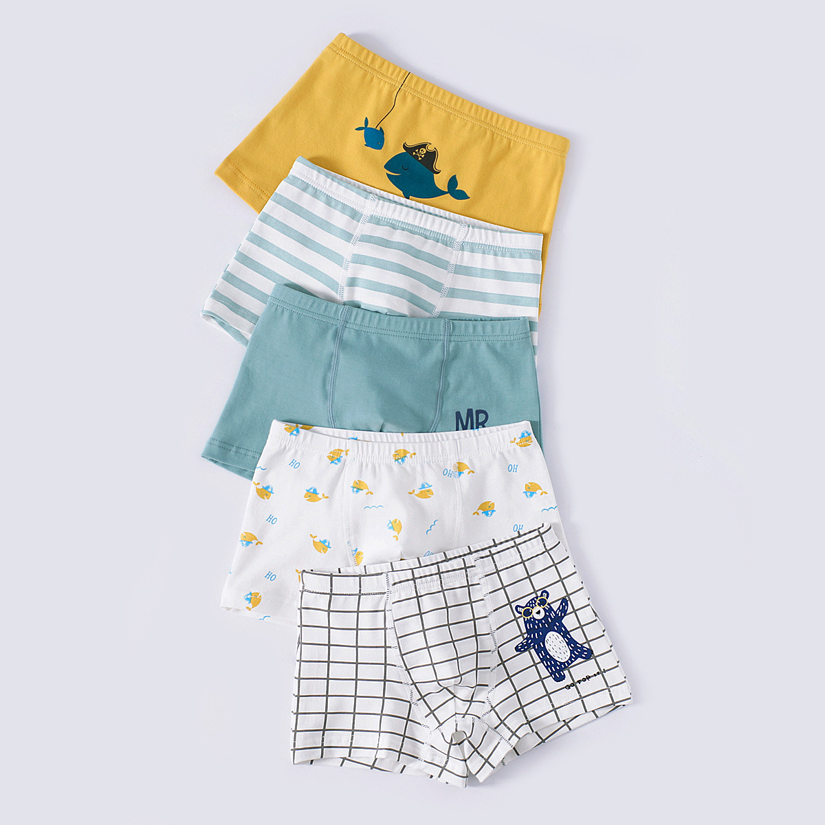Wholesale children's underwear combed cotton boys' boxers boys' medium and large children's baby children's boxers shorts generation hair