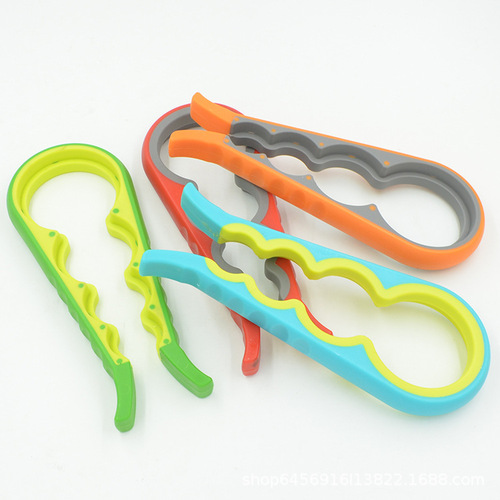 Manufacturer multifunctional four-in-one large and small bottle opener household kitchen can opener anti-slip bottle opener