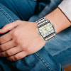 Square retro men's watch