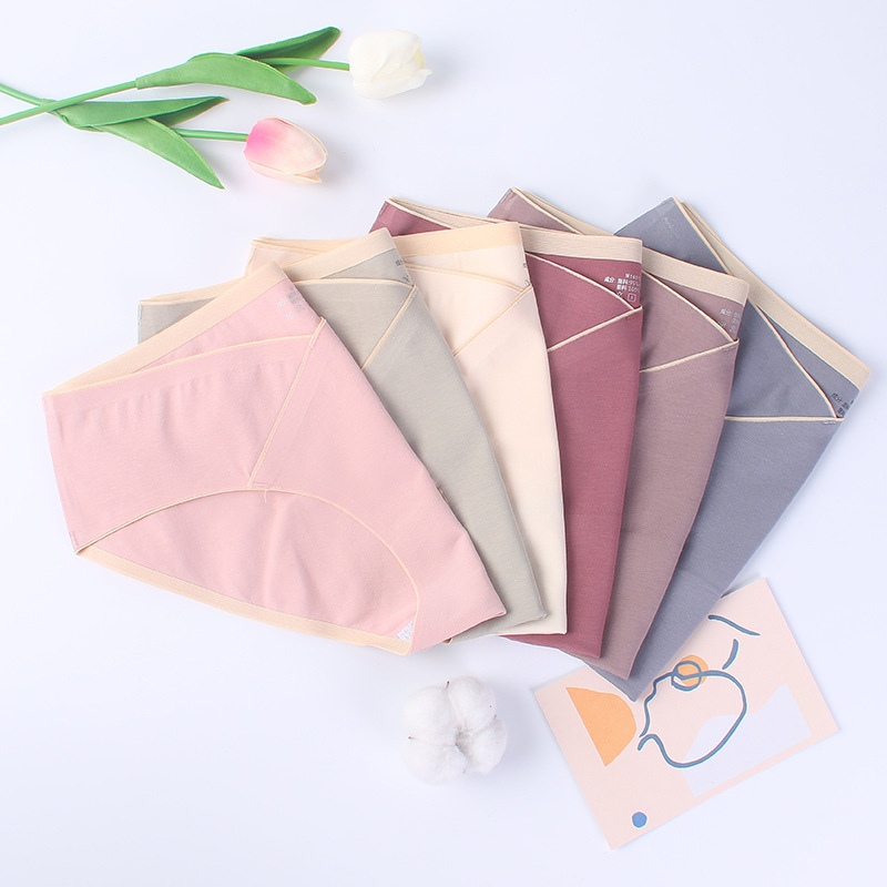 Ropa interior de maternidad de una pieza sin costuras pantalones de soporte de vientre de algodón puro para calzoncillos prenatales y posparto transpirables de embarazo temprano y medio
