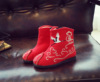 Children's demi-season boots, cloth quilted footwear, soft sole, suitable for teen