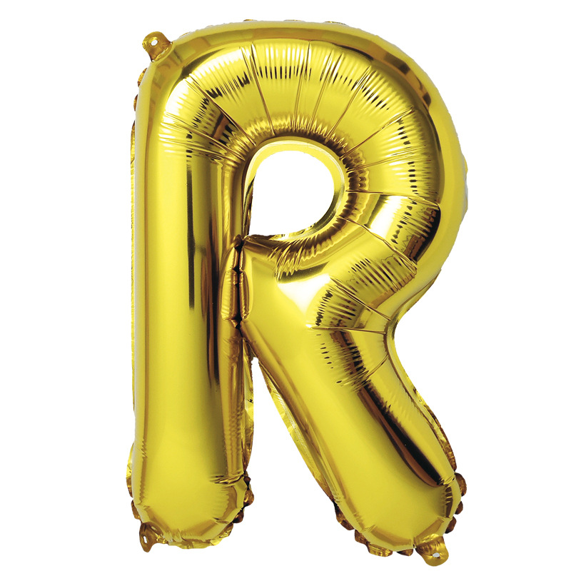 En stock carta globo de aluminio 18 pulgadas cuerpo de grasa fiesta de cumpleaños globo de aluminio lugar diseño de papel de aluminio globo caliente venta