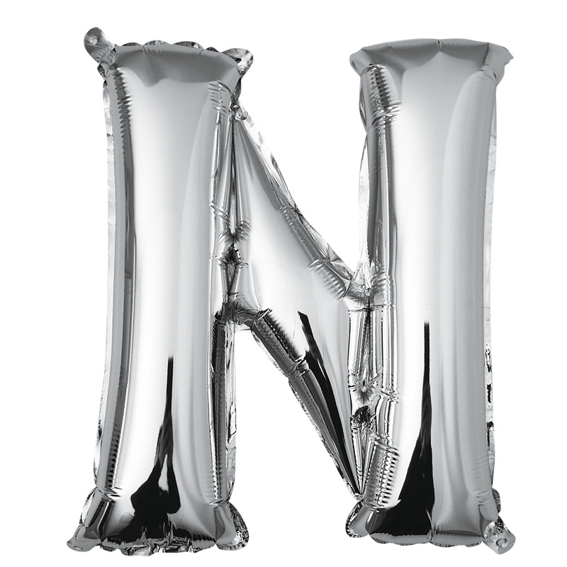 En stock carta globo de aluminio 18 pulgadas cuerpo de grasa fiesta de cumpleaños globo de aluminio lugar diseño de papel de aluminio globo caliente venta